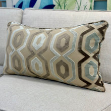 Load image into Gallery viewer, Pale Blue/Taupe Geometric Down Lumbar
