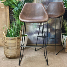 Load image into Gallery viewer, Set/3 Havertys Barstools

