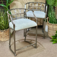 Load image into Gallery viewer, Set/2 Metal Counter Stools
