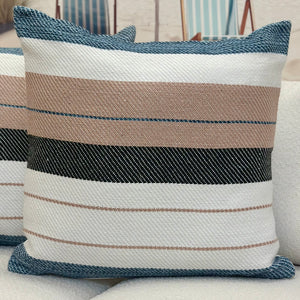 Blush/Black Stripe Pillow