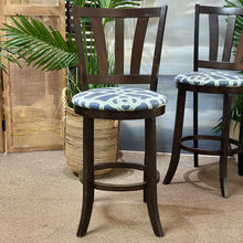 Load image into Gallery viewer, S/2 Blue Motif Counter Stools
