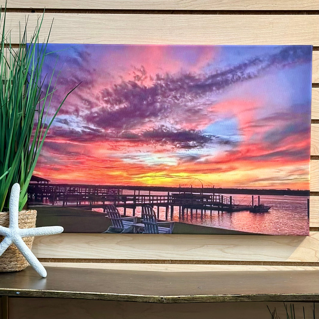 LG Banks Channel Photography On Canvas
