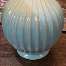 Load image into Gallery viewer, Aqua Ribbed Lamp
