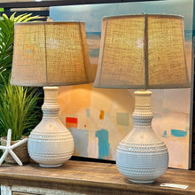 Load image into Gallery viewer, Ivory Textured Ceramic Lamp
