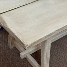 Load image into Gallery viewer, Whitewashed Bench
