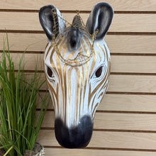 Load image into Gallery viewer, PB Papermache Zebra Head
