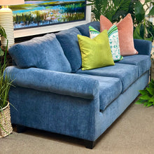 Load image into Gallery viewer, Blue Chenille Sofa
