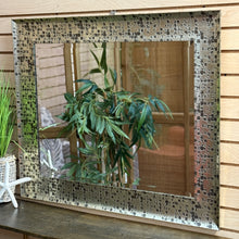 Load image into Gallery viewer, Antiqued Silver Beveled Mirror
