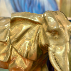 LG Antiqued Gold Elephant