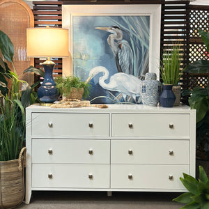 6DRW White Dresser