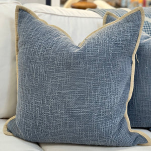 PB Blue Knit Pillow