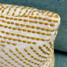 Load image into Gallery viewer, Yellow Embroidered Designer Lumbar
