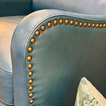 Load image into Gallery viewer, Teal Leather-Like Recliner
