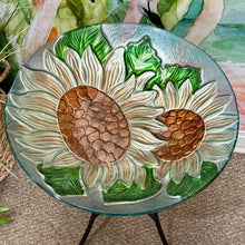 Load image into Gallery viewer, Sunflower Bird Bath
