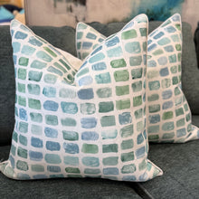 Load image into Gallery viewer, Blue/Green Down Pillow
