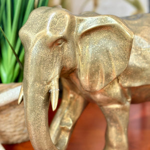 SM Antiqued Gold Elephant