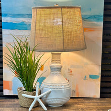 Load image into Gallery viewer, Ivory Textured Ceramic Lamp
