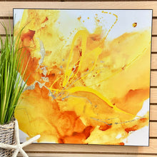 Load image into Gallery viewer, Yellow Flower Wood Art
