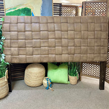 Load image into Gallery viewer, King Faux Leather Woven Bed
