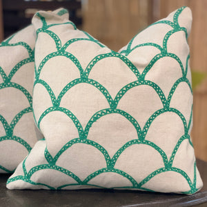 Green Scale Down Pillow