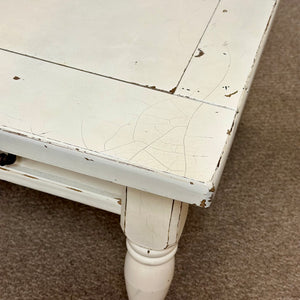 Distressed White Side Table