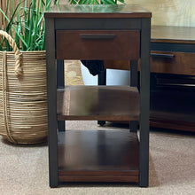 Load image into Gallery viewer, Mocha USB Side Table
