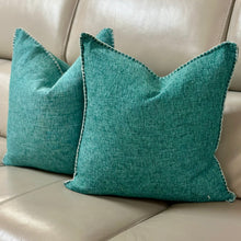 Load image into Gallery viewer, Turquoise Down Pillow

