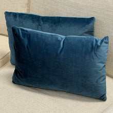 Load image into Gallery viewer, Navy Velvet Designer Lumbar
