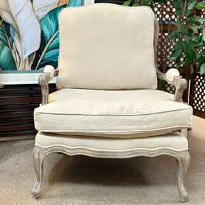 Stone Bergere Chair W/Cane