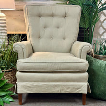 Load image into Gallery viewer, Taupe Tufted Chair
