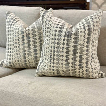 Load image into Gallery viewer, Grey/White Patterned Pillow
