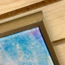 Load image into Gallery viewer, Blue/Gold Framed Abstract Art
