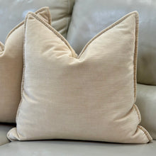 Load image into Gallery viewer, Tan Velvet Down Pillow
