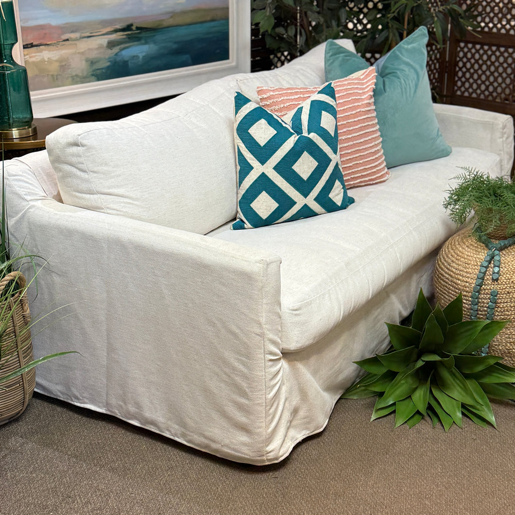 Slipcovered Down-Blend Sofa