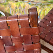 Load image into Gallery viewer, Teak Leather Dining Chair
