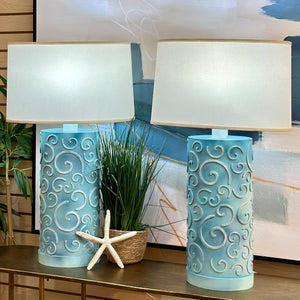 Aqua Swirl Lamp