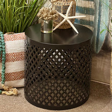 Load image into Gallery viewer, Black Metal Side Table
