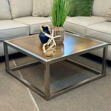 Load image into Gallery viewer, Wood &amp; Metal Coffee Table
