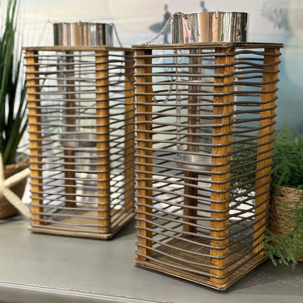 Wooden Slat Lantern