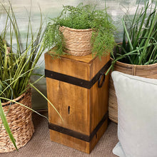 Load image into Gallery viewer, Wooden Column Side Table/Plant Stand
