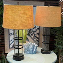 Load image into Gallery viewer, Glass/Metal Lamp
