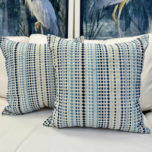 Blue Spotted Pillow