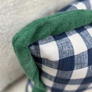 Blue Buffalo Plaid W/Trim Down Pillow