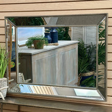 Load image into Gallery viewer, Silver Beaded Mirror
