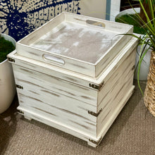 Load image into Gallery viewer, Wooden Storage Ottoman
