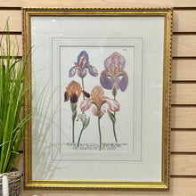 Load image into Gallery viewer, Gold Framed Irises I
