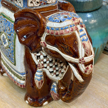Load image into Gallery viewer, Brown Ceramic Elephant I
