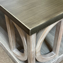 Load image into Gallery viewer, Universal Steel/Driftwood Coffee table

