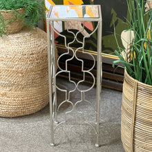 Load image into Gallery viewer, Silver Mirrored Side Table
