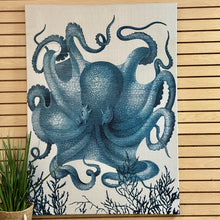 Load image into Gallery viewer, Blue Octopus Canvas Art
